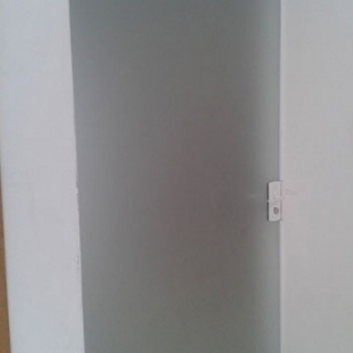 Porta com vidro opaco Porta com vidro opaco